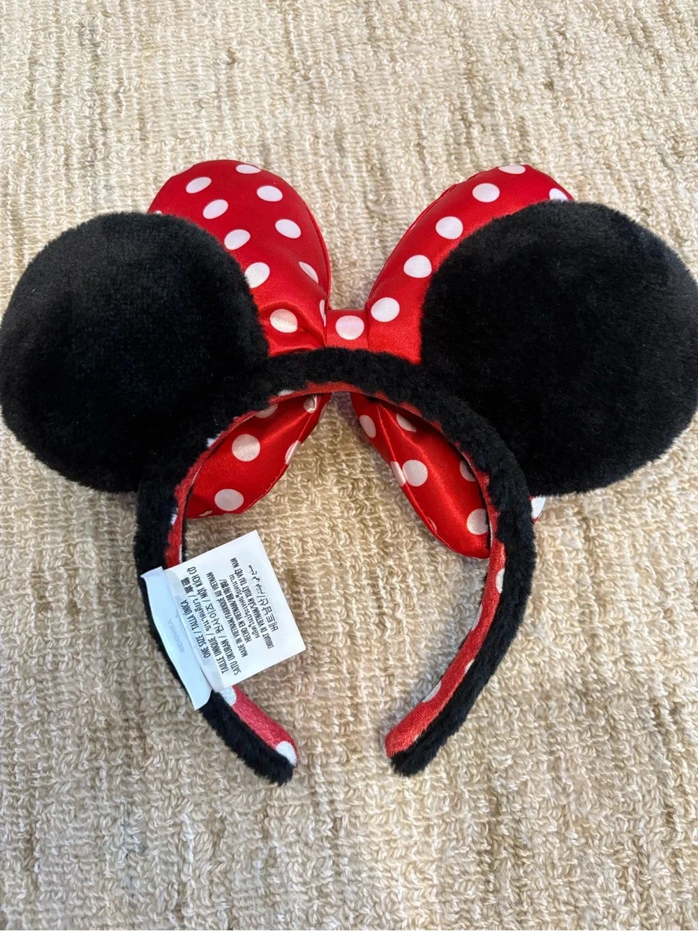 Disney Red & White Polka Dot Minnie Ears Headband
